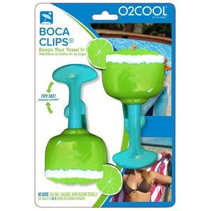 O2COOL Boca Clip Towel Clip for Beach or Pool